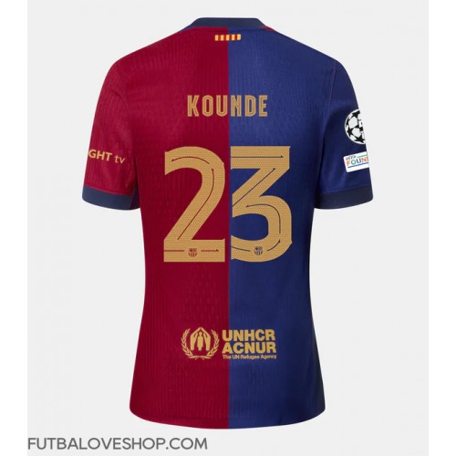 Dres Barcelona Jules Kounde #23 Domáci 2024-25 Krátky Rukáv